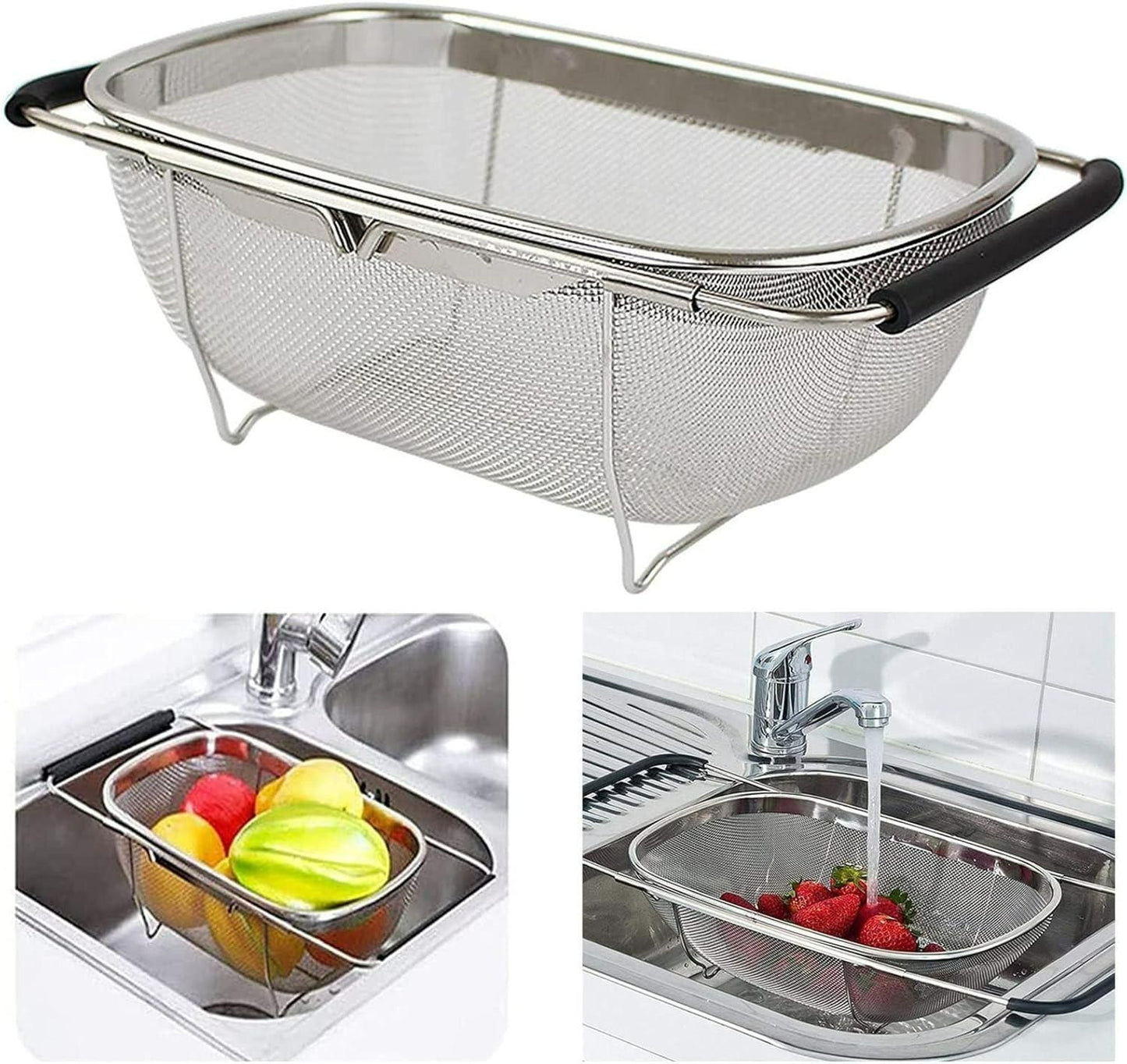 SteelStrain™ Oval Colander